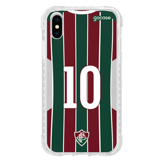 Capinha para celular Fluminense Uniforme 1 2021 Personalizado
