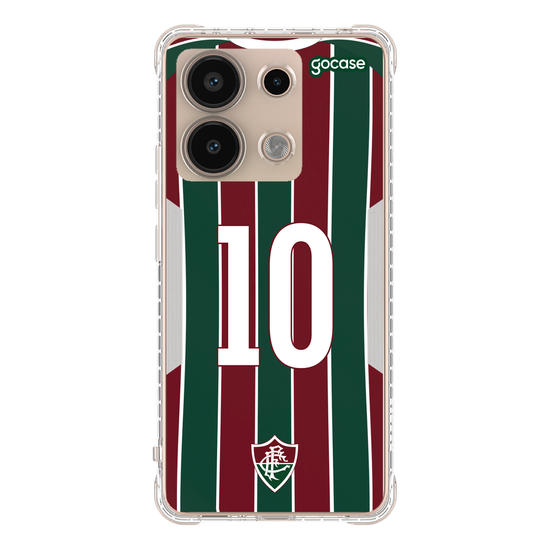 Capinha para celular Fluminense Uniforme 1 2021 Personalizado