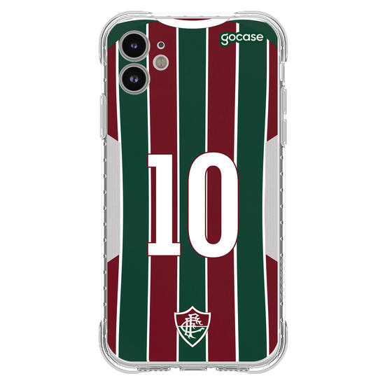 Capinha para celular Fluminense Uniforme 1 2021 Personalizado