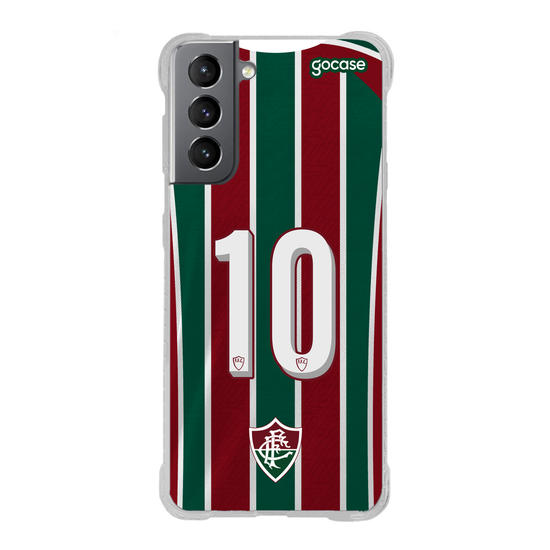 Capinha para celular Fluminense - Uniforme 1 2022 Personalizado