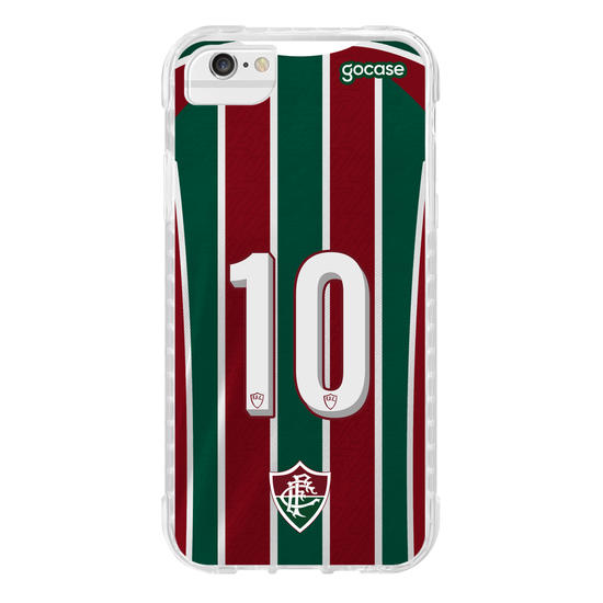 Capinha para celular Fluminense - Uniforme 1 2022 Personalizado