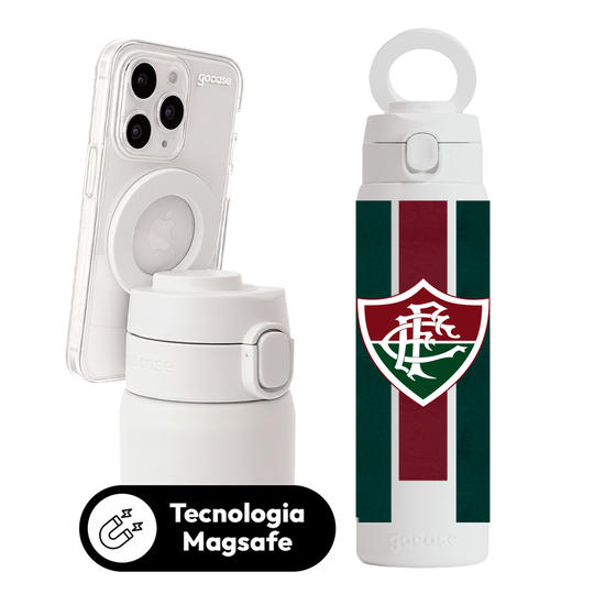 Garrafa Térmica Magsafe + Ebook - Fluminense - Uniforme 1 2025