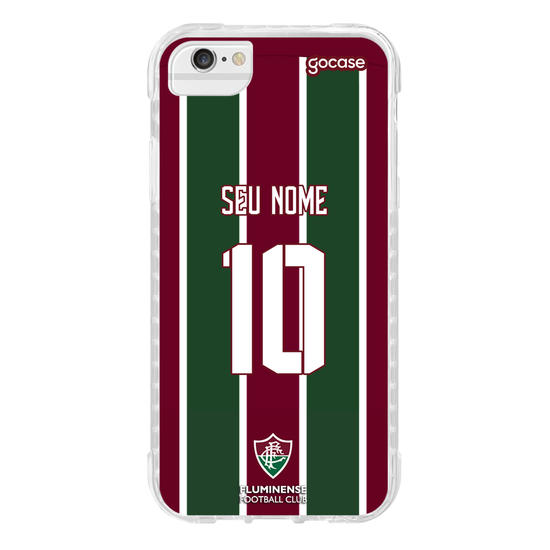 Capinha para celular Fluminense - Uniforme 1 Personalizado