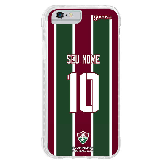 Capinha para celular Fluminense - Uniforme 1 Personalizado