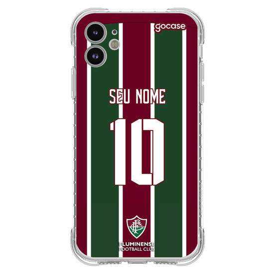 Capinha para celular Fluminense - Uniforme 1 Personalizado