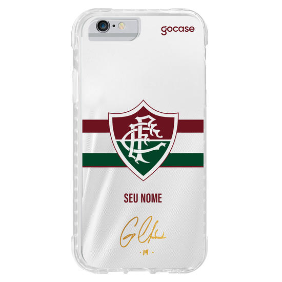 Capinha para celular Fluminense - Uniforme 2 2023 Escudo Assinatura