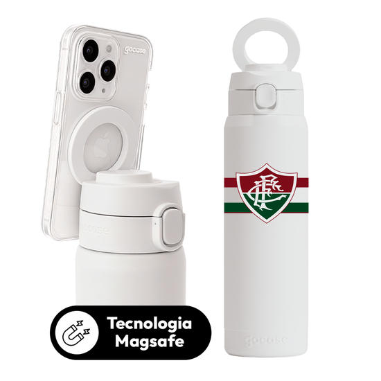 Garrafa Térmica Magsafe + Ebook - Fluminense - Uniforme 2 2023