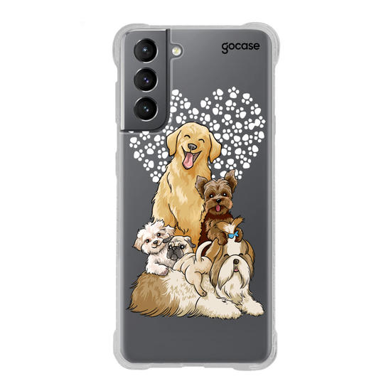 Capinha para celular Fofura de Cachorros Manuscrita