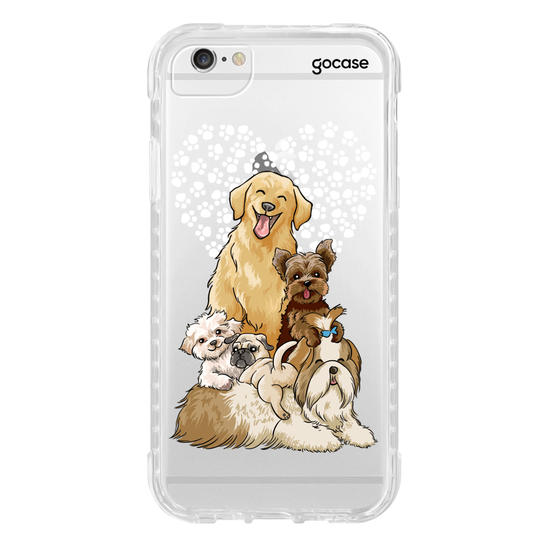 Capinha para celular Fofura de Cachorros Manuscrita