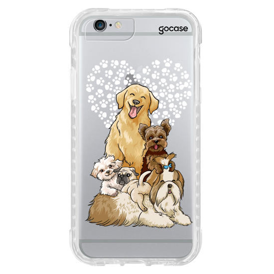 Capinha para celular Fofura de Cachorros Manuscrita