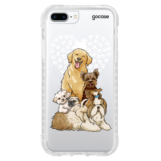 Capinha para celular Fofura de Cachorros Manuscrita