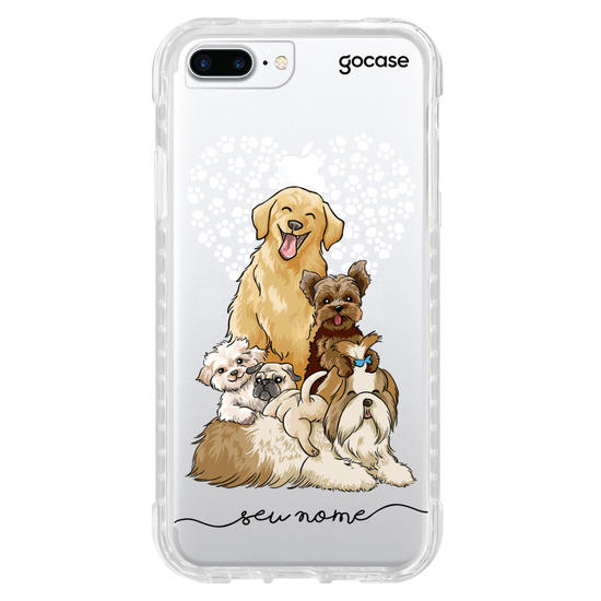 Capinha para celular Fofura de Cachorros Manuscrita