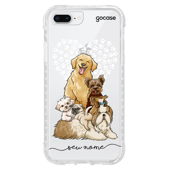 Capinha para celular Fofura de Cachorros Manuscrita