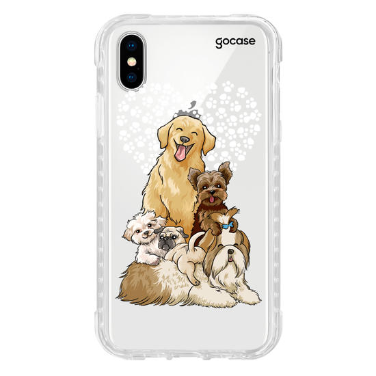 Capinha para celular Fofura de Cachorros Manuscrita