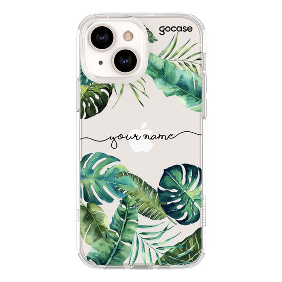 Tropical Foliage Handwritten Phone Case