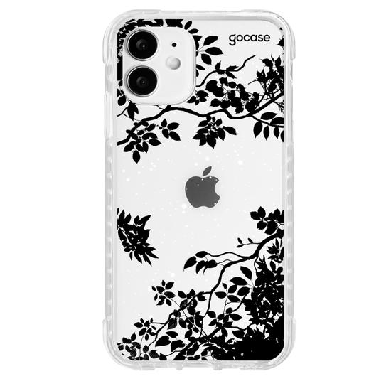 Capinha para celular Folhas Noturnas (Clean)