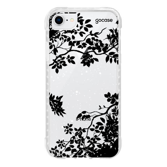 Capinha para celular Folhas Noturnas (Clean)