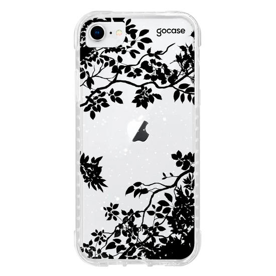 Capinha para celular Folhas Noturnas (Clean)