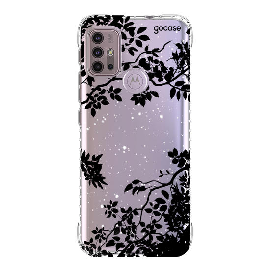 Capinha para celular Folhas Noturnas (Clean)