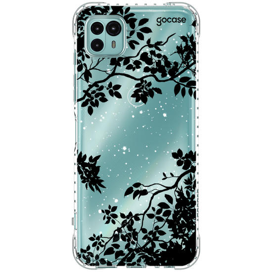 Capinha para celular Folhas Noturnas (Clean)