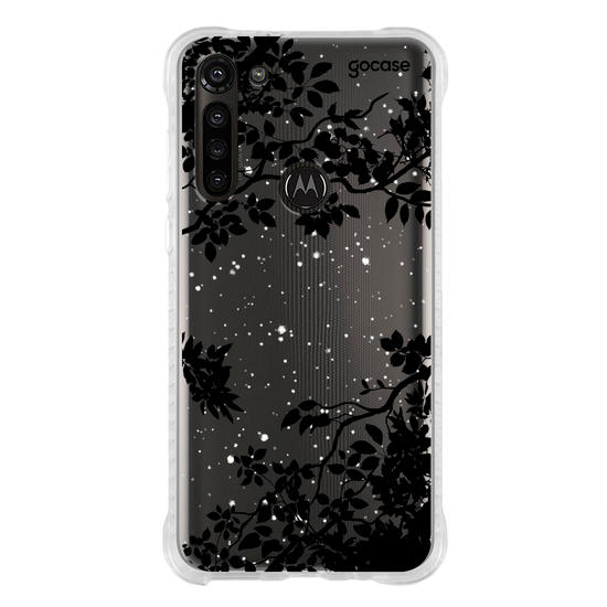 Capinha para celular Folhas Noturnas (Clean)