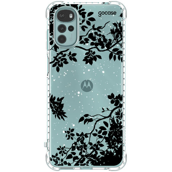 Capinha para celular Folhas Noturnas (Clean)