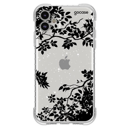 Capinha para celular Folhas Noturnas (Clean)