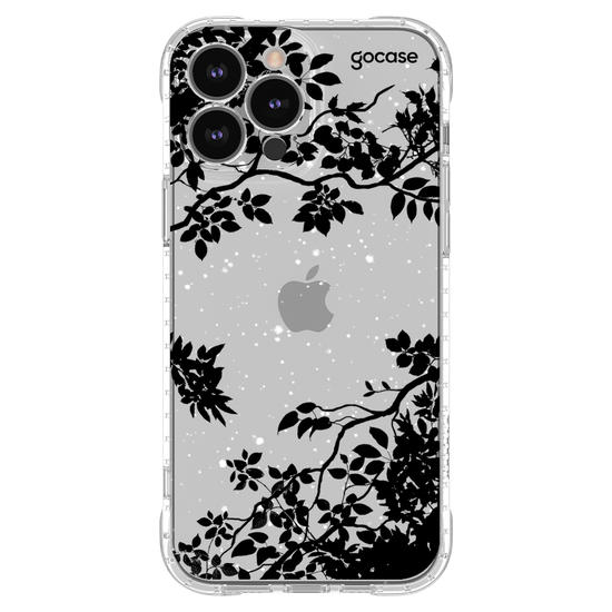Capinha para celular Folhas Noturnas (Clean)