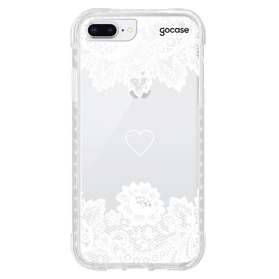 Capinha para celular Eterno Amor Renda White - Manuscrita