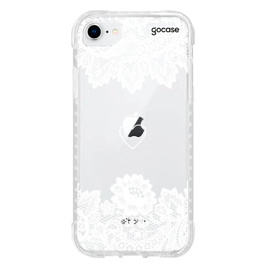 Capinha para celular Eterno Amor Renda White - Manuscrita