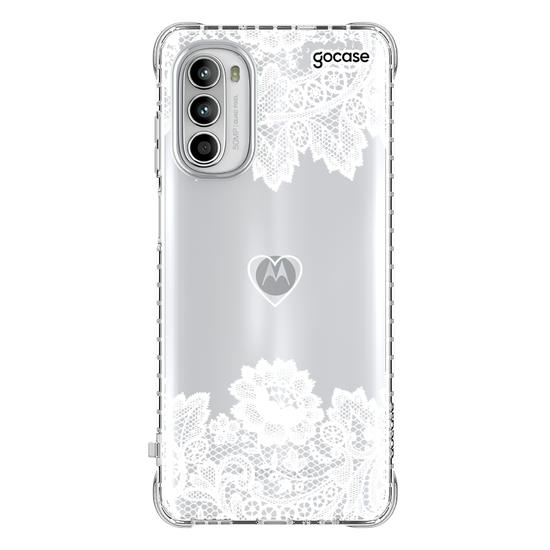 Capinha para celular Eterno Amor Renda White - Manuscrita