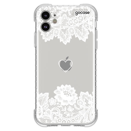 Capinha para celular Eterno Amor Renda White - Manuscrita