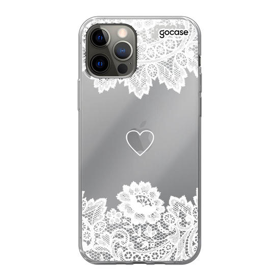 Forever Love Lace White -  Handwritten Phone Case