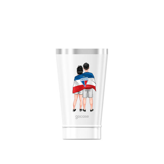 Copo Térmico Cerveja + Ebook - Fortaleza - Casal Tricolor de Aço