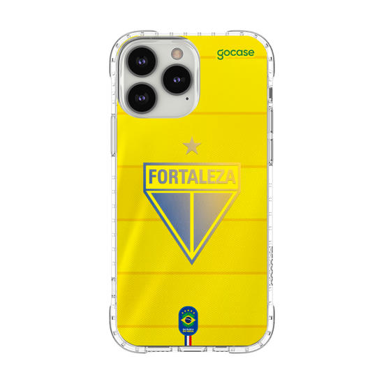 Capinha para celular  Fortaleza - Uniforme Brasil Amarelo Escudo