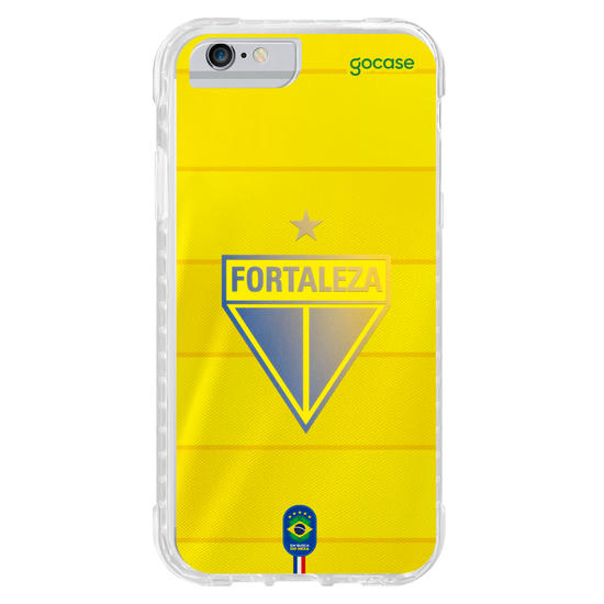 Capinha para celular  Fortaleza - Uniforme Brasil Amarelo Escudo
