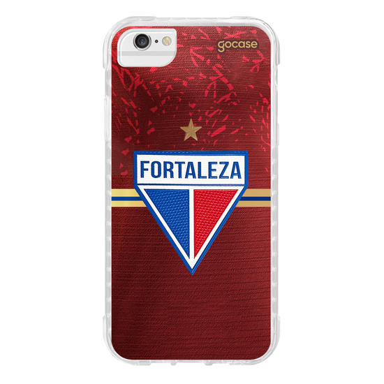 Capinha para celular  Fortaleza - Uniforme Copa do Nordeste 2024 Vermelho Escudo