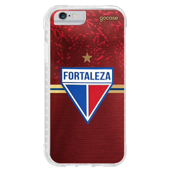 Capinha para celular  Fortaleza - Uniforme Copa do Nordeste 2024 Vermelho Escudo