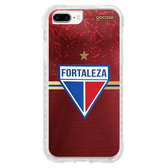 Capinha para celular  Fortaleza - Uniforme Copa do Nordeste 2024 Vermelho Escudo