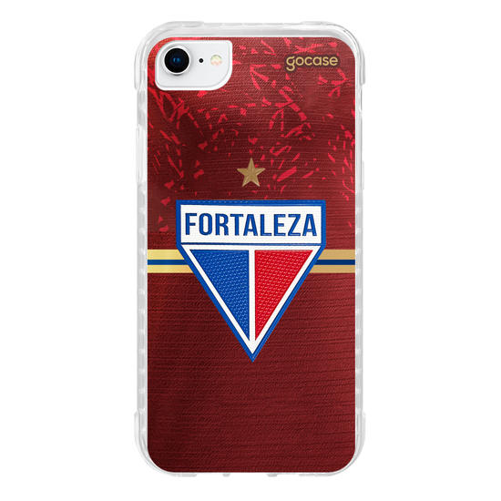 Capinha para celular  Fortaleza - Uniforme Copa do Nordeste 2024 Vermelho Escudo