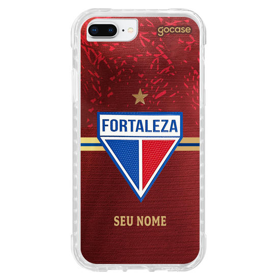 Capinha para celular  Fortaleza - Uniforme Copa do Nordeste 2024 Vermelho Escudo