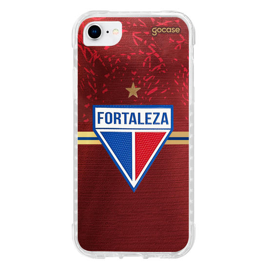 Capinha para celular  Fortaleza - Uniforme Copa do Nordeste 2024 Vermelho Escudo