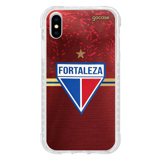 Capinha para celular  Fortaleza - Uniforme Copa do Nordeste 2024 Vermelho Escudo