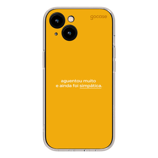 Capinha para celular  Frases Aguentou Muito