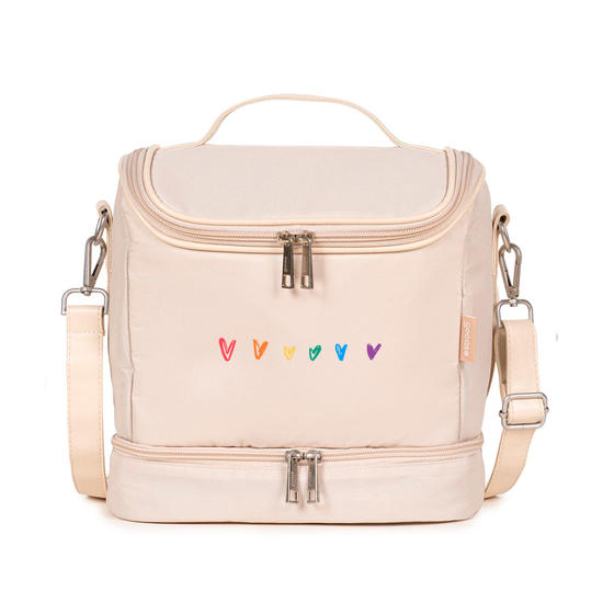 Bolsa Térmica Fruit Pro - Corações Arco-Íris com Nome