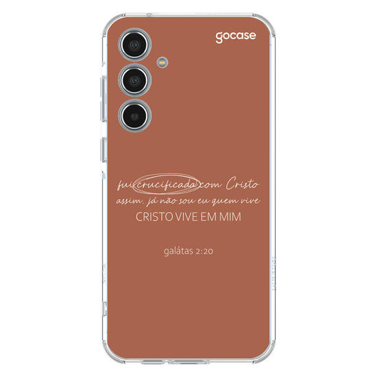 Capinha para celular  Fui crucificada com cristo