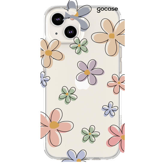 Capinha para celular Flores Divertidas