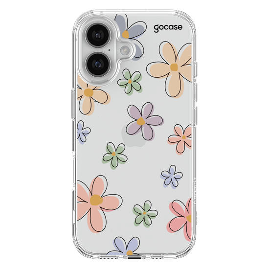 Capinha para celular Flores Divertidas