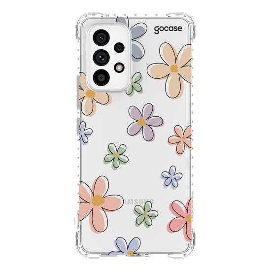 Capinha para celular Flores Divertidas