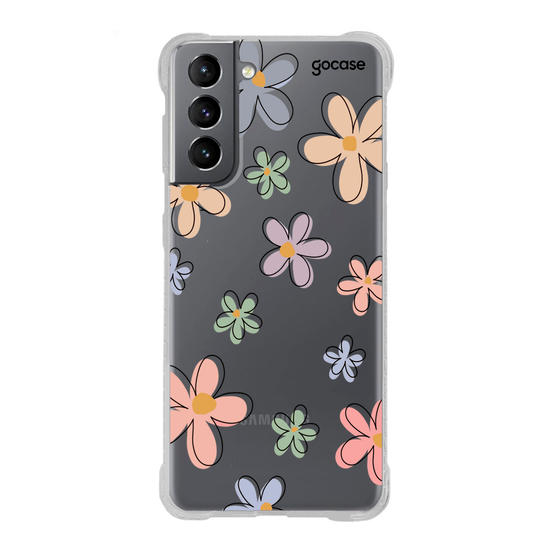 Capinha para celular Flores Divertidas Capinha para celular Flores Divertidas